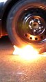 Don't Drive On Lava # testing tyre on Lava