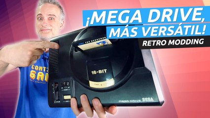 Una Mega Drive modeada para PAL y NTSC. ¡Se nota la diferencia!