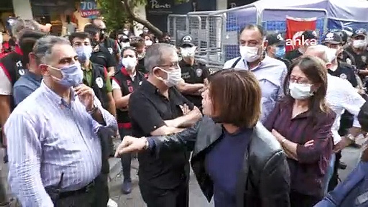 HDP'li Beştaş ile polis arasında çadır tartışması: Silahlı saldırgan içeri girip cinayet işliyor, siz çadırı koruyorsunuz