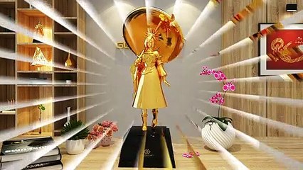 Chiêm Ngưỡng Tượng Phái Thuý Yên Mạ Vàng Độc Đáo Đặc Sắc - Cửu Kiếm 3D - Golden Gift