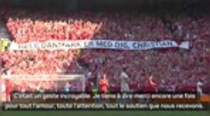 Danemark - Hjulmand très ému après l'hommage à Eriksen