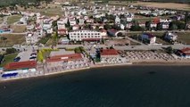 Mavi bayraklı Geyikli sahillerinde müsilaj yok, huzur var