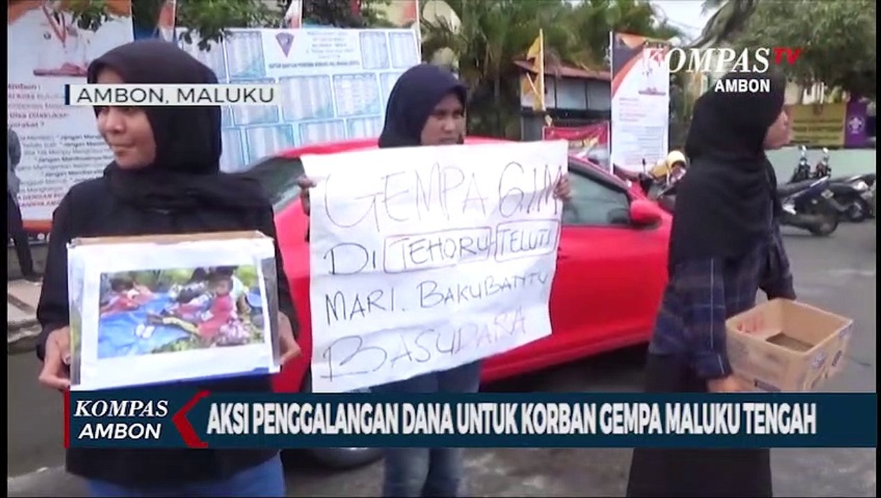 Aksi peduli korban gempa Maluku Tengah
