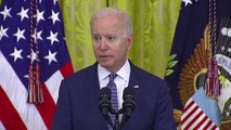 Joe Biden signs a bill into law bill that makes Juneteenth a national holiday