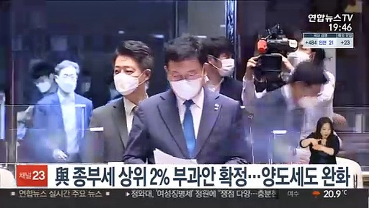 與 종부세 상위 2% 부과안 확정…양도세도 완화