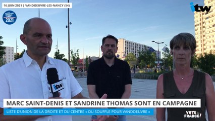Marc Saint-Denis et Sandrine Thomas sont en campagne à Vandoeuvre