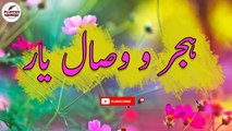 Hijr-O-Visal-E-Yar | Emotional Lines | Poetry Junction