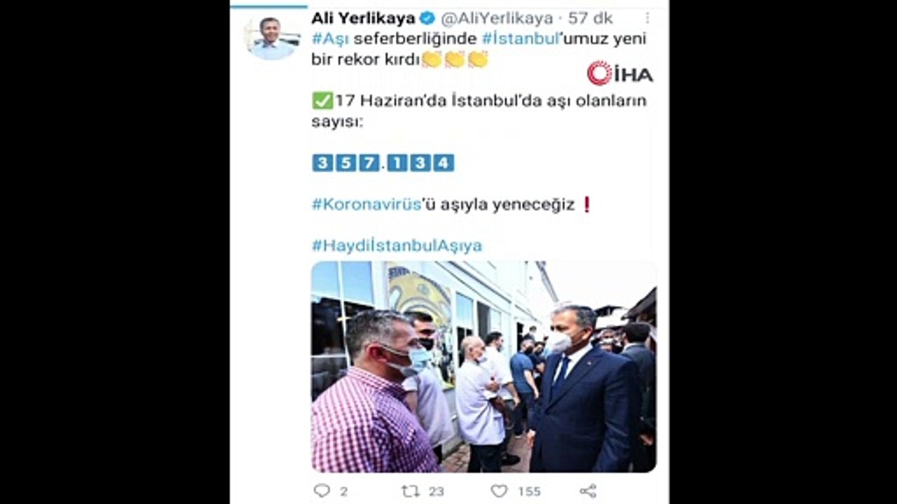 İstanbul'da aşı rekoru
