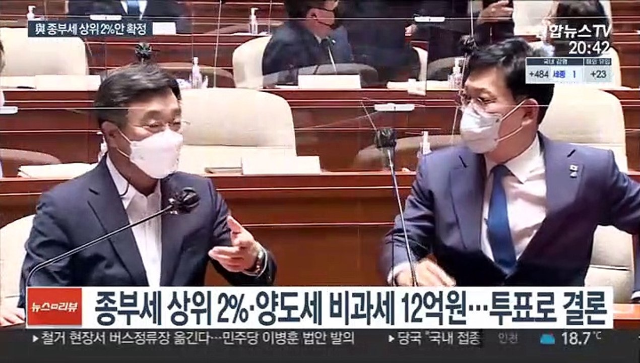 與 종부세 '상위 2%' 확정…표결 끝 당론 채택