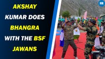 Akshay Kumar does bhangra with the BSF jawans in Jammu and Kashmir