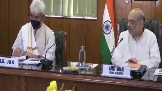 Amit Shah holds meeting on JK, LG Manoj Sinha also present