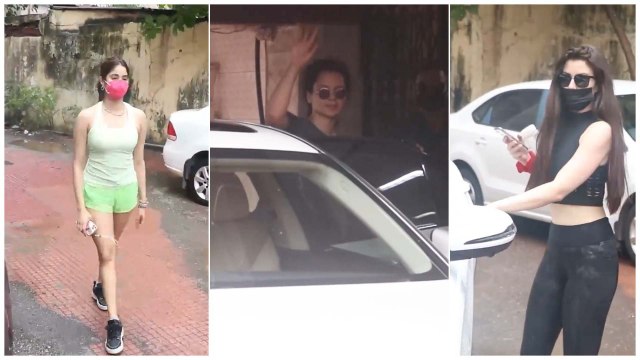 Janhvi Kapoor, Kangana Ranaut & Giorgia Andriani Snapped OutsideThe Gym