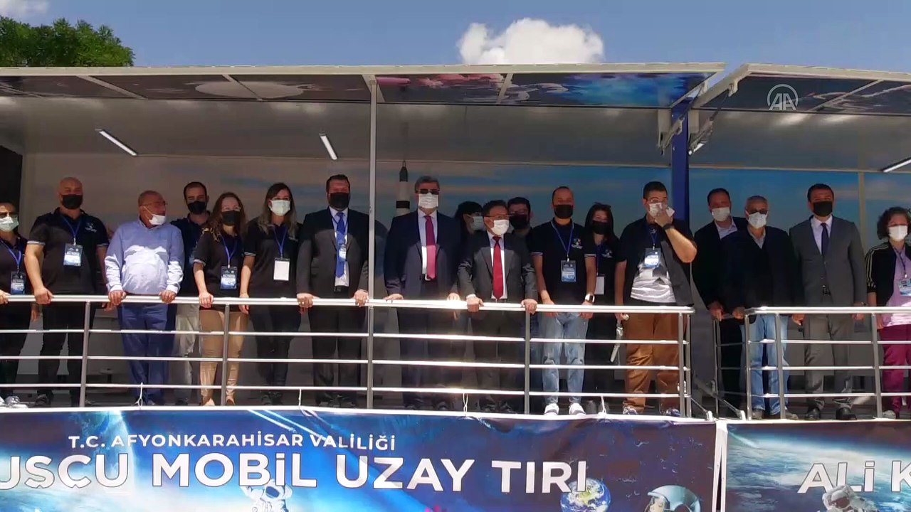AFYONKARAHİSAR - Köylerdeki çocuklara uzayı sevdirecek 'Ali Kuşçu Mobil Uzay Tırı'nın açılışı yapıldı