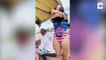 Husband Reacts To Seeing His Face On Wife's Bathing Suit # EPIC REACTION