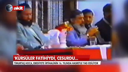 Timurtaş Hoca, hoş bir seda bıraktı ve gitti...