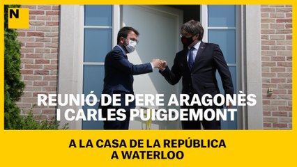 Download Video: Reunió del president Pere Aragonès i Carles Puigdemont a la Casa de la República, a Waterloo