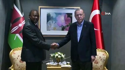 Cumhurbaşkanı Erdoğan, Kenya Cumhurbaşkanı Uhuru Kenyatta ile görüştü