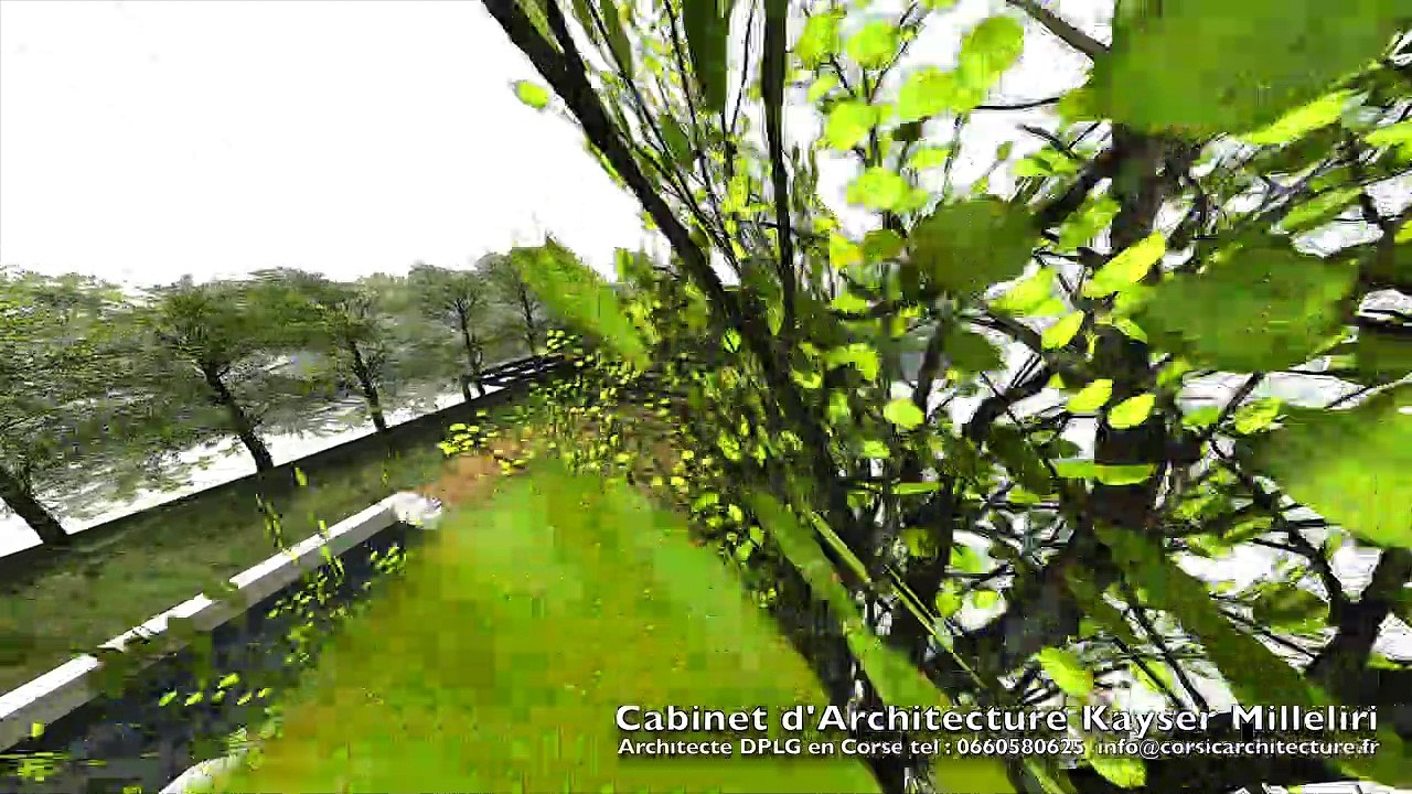 Projet d'Architecture Contemporaine en Corse Maison en Corse avec piscine / Villa d'Architecte DPLG