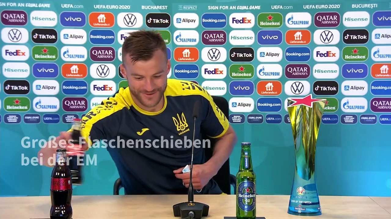 Großes Flaschenschieben bei der EM