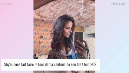 Shy'm dévoile sa poitrine généreuse, la "cantine" de son fils