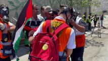 NABLUS - İsrail güçleri, Batı Şeria’daki yasa dışı Yahudi yerleşim birimleri karşıtı gösteride 5 Filistinliyi yaraladı