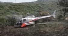 Ozieri (SS) - Precipita elicottero antincendio: salvo il pilota (18.06.21)