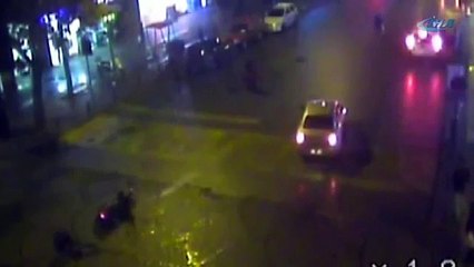 Havada takla attı, kalkıp tepki gösterdi