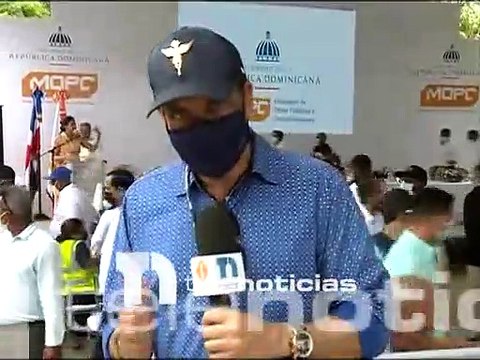 #VideoTN | Abinader realiza recorrido por La Vega y Moca, deja obra inauguradas