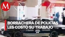 Policías en estado de ebriedad fueron cesados por chocar una patrulla