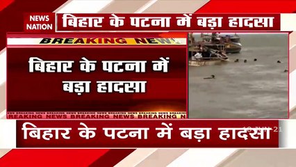 Boat capsizes in river Ganga at Maner near Patna, Bihar