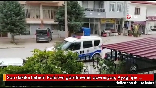Son dakika haberi! Polisten görülmemiş operasyon: Ayağı ipe dolanan yavru kargayı polis kurtardı
