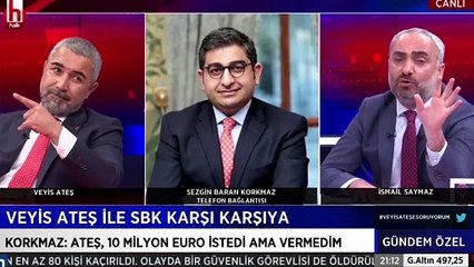 Yayında gerginlik: Sezgin Baran Korkmaz tekrar bağlandı; "Aşağılık herif; gözümün içine baka baka yalan söylüyor"