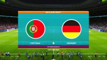 Portugal vs Germany || UEFA Euro 2020 - 19th June 2021 || PES 2021