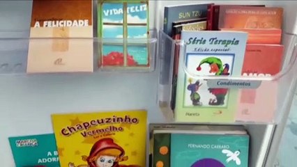 Download Video: Com livros em geladeira, Rotary lança Projeto Leitura Solidária em Cascavel