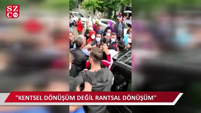 Kentsel dönüşüm mağdurları ile polis arasında arbede