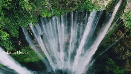 Waterfalls Nature Sound and Ambient Chill Music, Relaxation