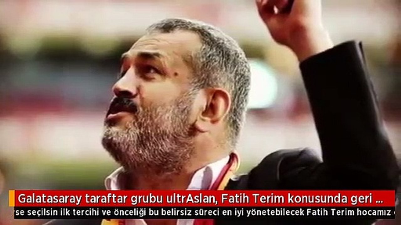 Galatasaray taraftar grubu ultrAslan, Fatih Terim konusunda geri adım attı