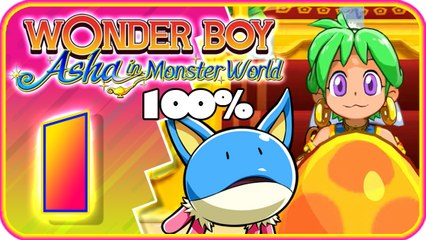 Wonder Boy: Asha in Monster World Walkthrough Part 1 (PS4) 100%
