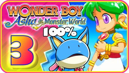 Wonder Boy: Asha in Monster World Walkthrough Part 3 (PS4) 100%