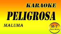 Karaoke - Peligrosa - Maluma - Instrumental Lyrics Letra