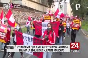 Elecciones 2021: 3 mil agentes mantienen el orden y seguridad ante movilizaciones políticas