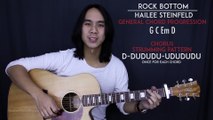 Rock Bottom - Hailee Steinfeld Guitar Tutorial Lesson Chords   Acoustic Cover