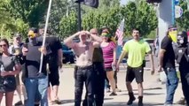 Enfrentamientos violentos entre los Proud Boys y Antifa en Oregón (EEUU)