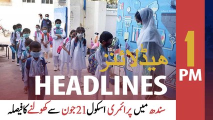 ARYNews Headlines | 1 PM | 19th June 2021