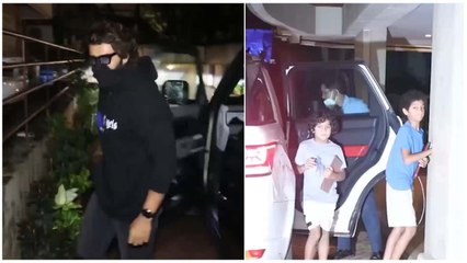 Arjun Kapoor, Amrita Arora With Kids Snapped At Kareens Kapoor’s House