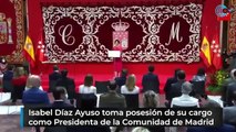 Isabel Díaz Ayuso toma posesión de su cargo  como Presidenta de la Comunidad de Madrid