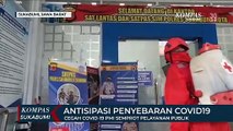 Cegah Covid-19 PMI Semprot Tempat Pelayanan Publik