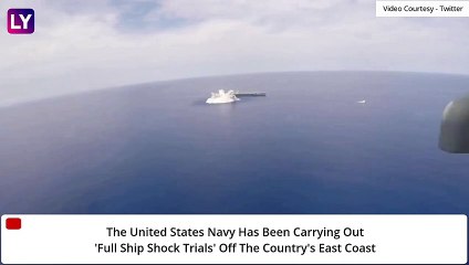 US Navy Tests 40,000 Pound Bomb On An Aircraft Carrier Off Florida Coast, Watch