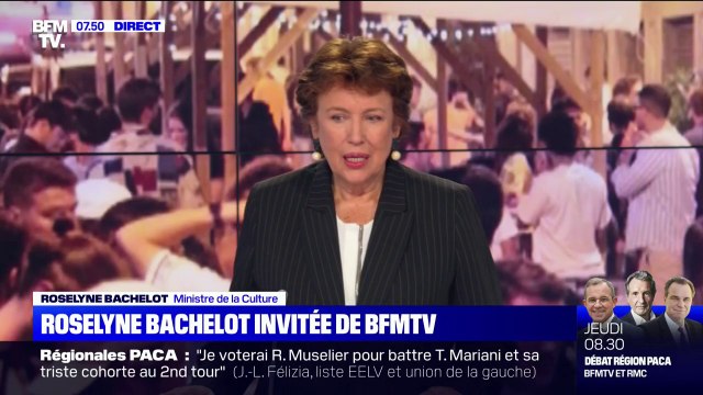 Roselyne Bachelot sur la fête de la musique: Il y a eu des débordements , on a lâché les freins mais j'en appelle à la responsabilité