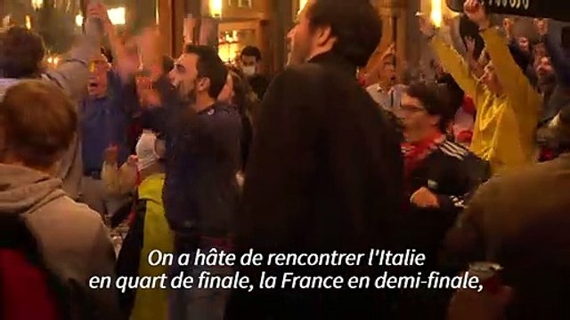 Euro-2020: à Bruxelles, les Belges hyper contents du carton plein de leur équipe